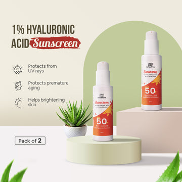 1% Hyaluronic Acid Sunscreen Pack of 2
