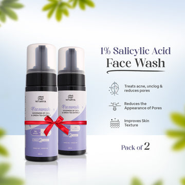 1% Salicylic Acid Face Wash Pack of 2