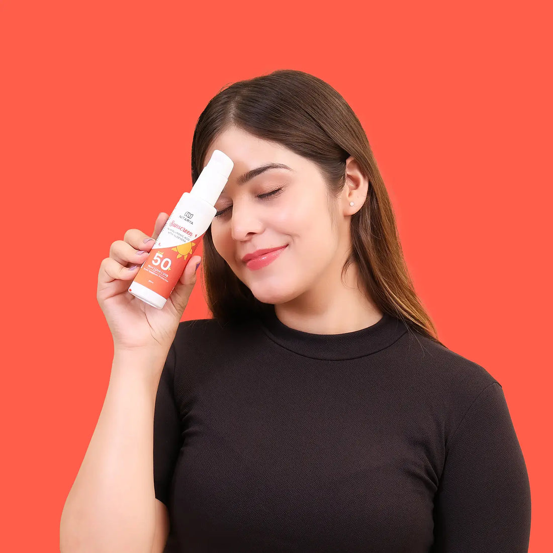 Nitarya 1% Hyaluronic Acid Sunscreen | Aloe Vera Extracts | SPF 50+ | PA++ For Broad Spectrum | UVA & UVB Protection | No White Cast | 100 ml