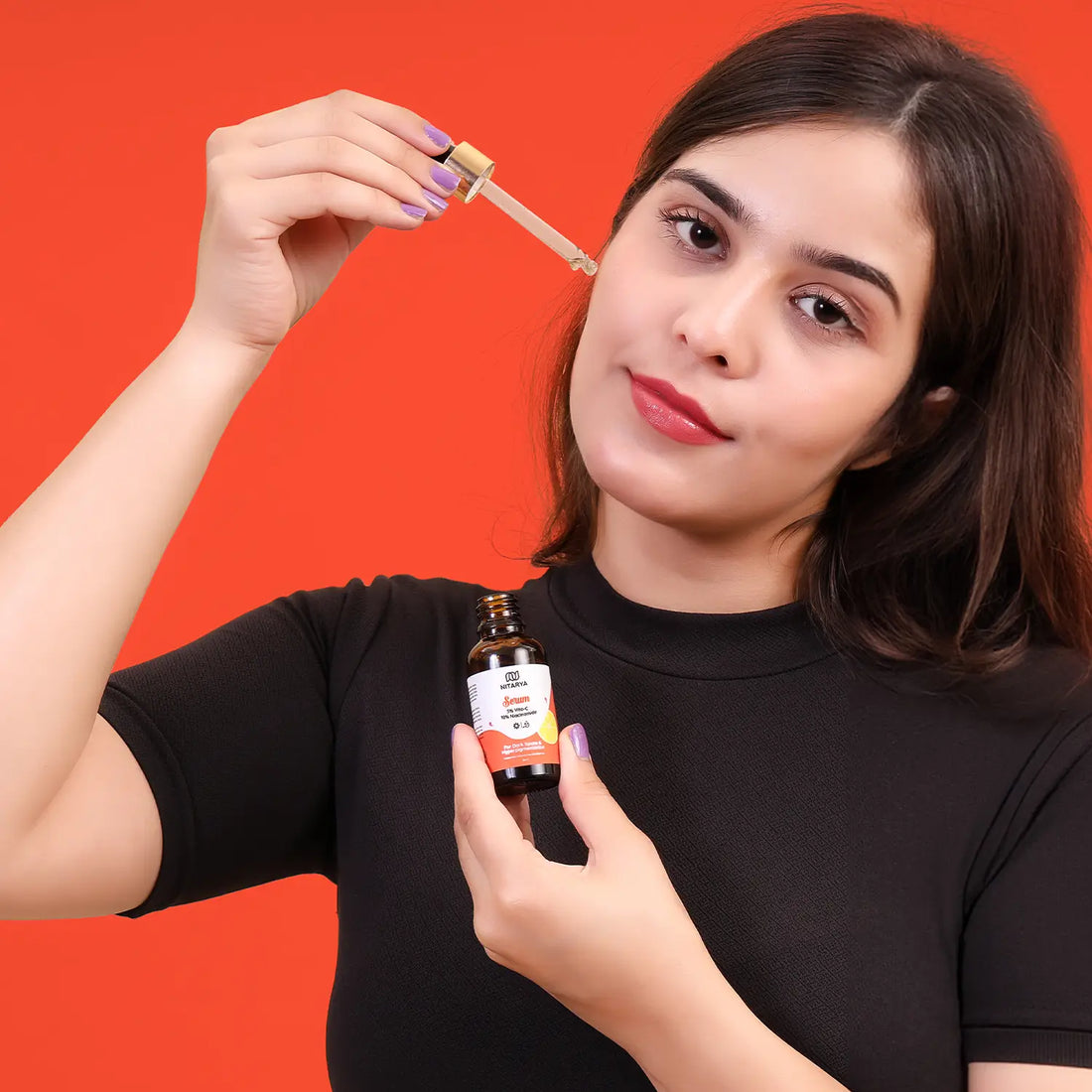 Nitarya 5% Vita-C Face Serum for Glowing Skin | Vitamin C | With 10% Niacinamide and Hyaluronic Acid | Removes Dark Spots | Helps with Hyperpigmentation and Uneven Skin Tone | 30 ml