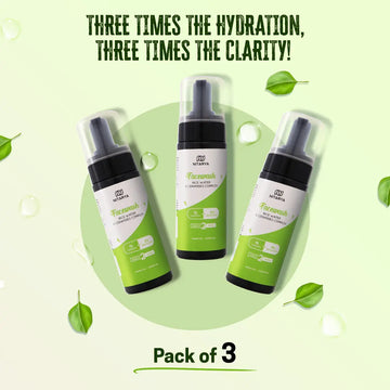 1% Hyaluronic Acid and 2% Niacinamide Face Wash  Pack of 3