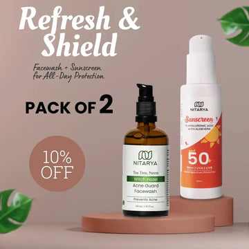 1% Hyaluronic Acid Sunscreen  & 1% Salicylic Acid Face Wash